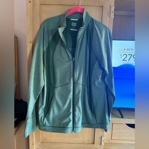 Ladies long sleeve light Golf Jacket Cutter & Buck Forest Green Apparel, xlg